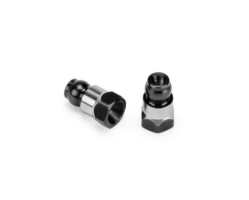 [JCO5160-2] JConcepts RC10B7/B7D 10mm Fin Titanium Rear Stand-Off (Black) (2)