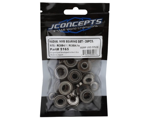[JCO5165] JConcepts Team Associated RC8B4.1/RC8B4.1e Radial NMB Ball Bearings Set (26)