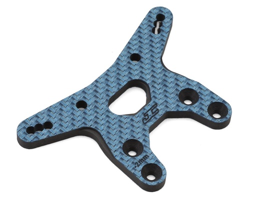 [JCO5214-1] JConcepts RC10B7 Carbon Fiber Front Shock Tower (Blue) (-2mm)