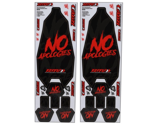 [JCO8155] JConcepts RC10B7 RM2 "No Apologies" Precut Chassis Protective Sheet (2)