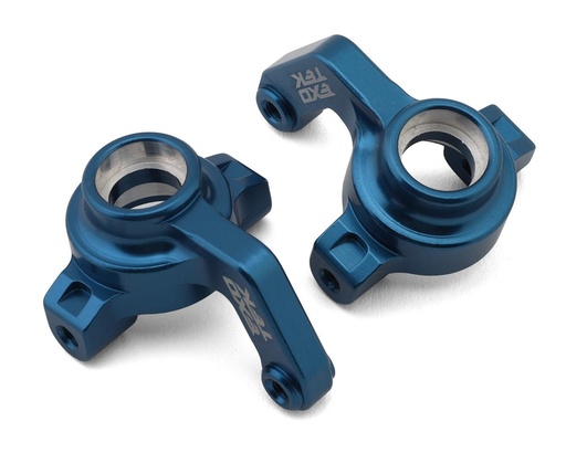 [EXO2267] Exotek Team Associated MT10/Pro4 SC10 HD Aluminum Steering Hubs  (Blue) (2)