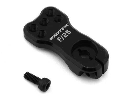 [EXO2256] Exotek HD Aluminum Racing Servo Horn (25T ProTek/Futaba) (Black)