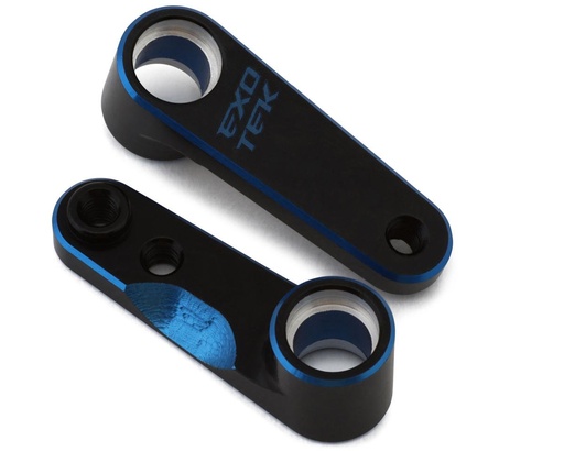 [EXO2241] Exotek Associated B7 HD Aluminum Steering Cranks (Black/Blue)
