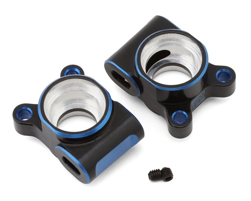 [EXO2178] Exotek Team Associated RC10B74.2 Aluminum Rear Hub Set (Black/Blue) (2)