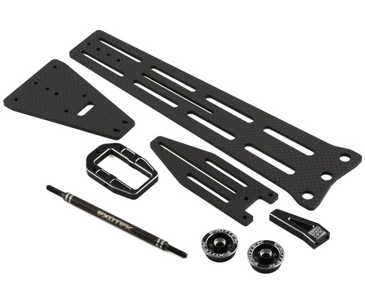 [EXO2105] Exotek B6 Pro Single Wheel Carbon Wheelie Bar Set