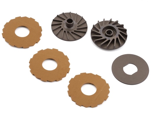 [EXO2058] Exotek TLR 22S Drag Mk3 Finned Slipper Set