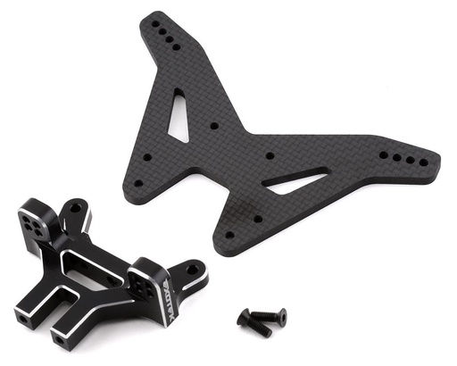 [EXO2056] Exotek TLR 22S Drag 4mm Carbon Rear Tower Set (Black)