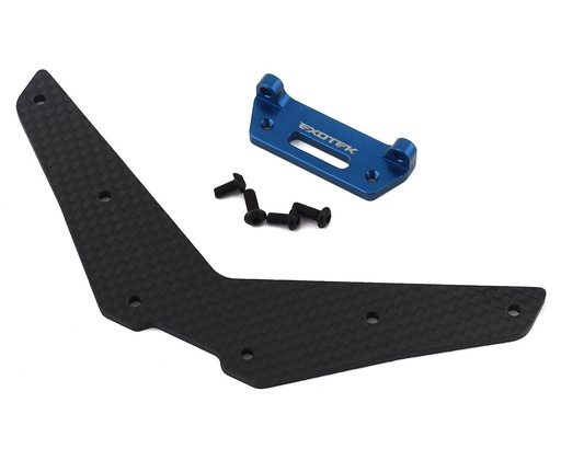 [EXO1981] Exotek +28mm Carbon Rear Body Mount for Traxxas Slash