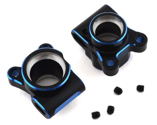 [EXO1959] Exotek RC10B6.2 Aluminum Rear Hub Set (2) (Black/Blue)