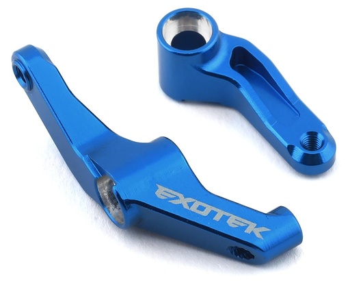 [EXO1972] Exotek DR10 Aluminum HD Steering Crank Set (Blue)