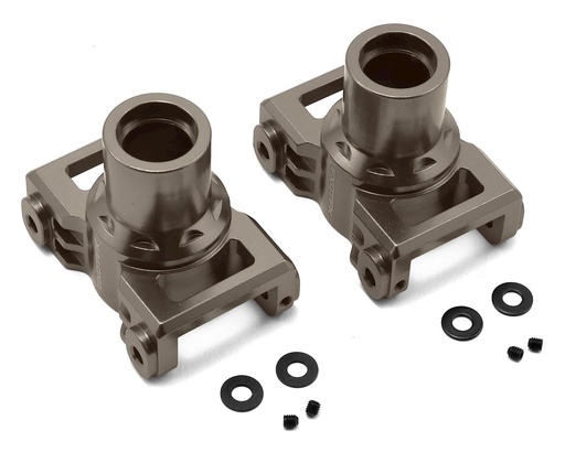 [EXO1854GUN] Exotek Losi LST 3XL Aluminum Rear Hubs (Gun Metal) (2)