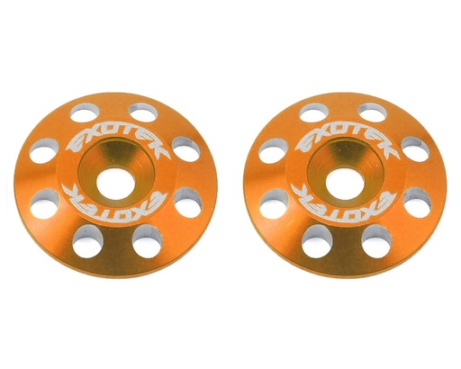 [EXO1678ORG] Exotek Flite V2 16mm Aluminum Wing Buttons (2) (Orange)