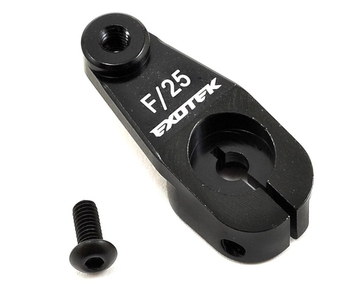 [EXO1547BLK] Exotek Aluminum AE HD Servo Horn (Black) (25T - Futaba/Savox/ProTek)