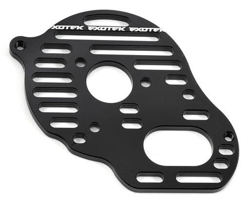 [EXO1454BLK] Exotek B5/B5M "Flite" Aluminum Vented Motor Plate (Black) (4-Gear)