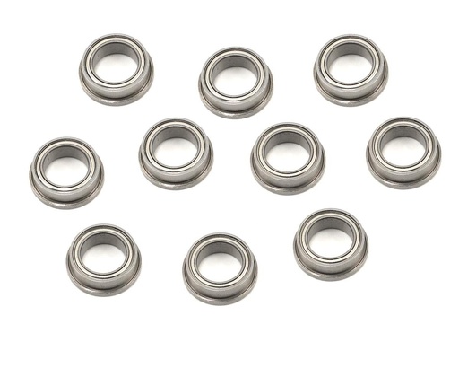 [PTK-10068] ProTek RC 1/4x3/8x1/8" Metal Shielded Flanged "Speed" Bearing (10)