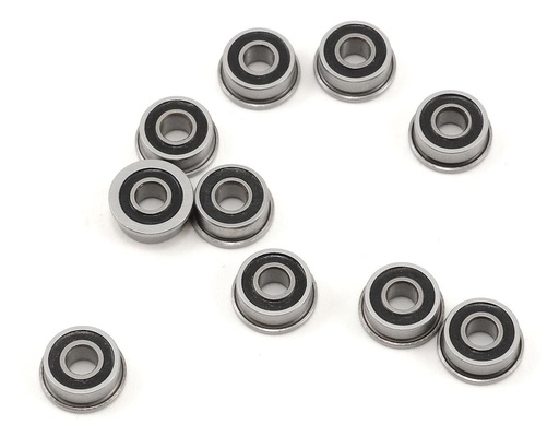[PTK-10080] ProTek RC 1/8x5/16x9/64" Rubber Sealed Flanged "Speed" Bearing (10)