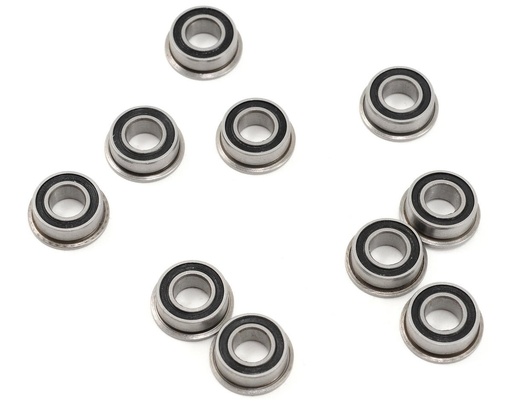 [PTK-10104] ProTek RC 5x10x4mm Rubber Sealed Flanged "Speed" Bearing (10)