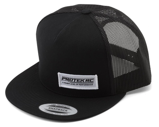[PTK-1020] ProTek RC Flat Bill Mesh-Back Trucker Hat (Black) (One Size Fits Most)