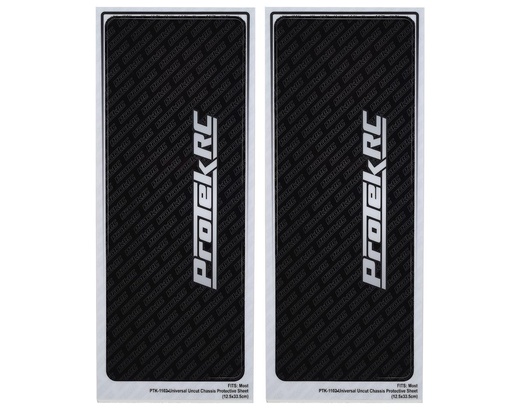 [PTK-1102] ProTek RC Universal Chassis Protective Sheet (Black) (2)