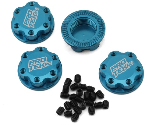 [PTK-2037] ProTek RC 17mm Captured & Knurled Magnetic Wheel Nuts (4) (Blue)