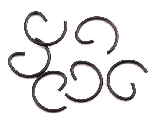 [PTK-2606] ProTek RC Samurai RM.1, RM, S03 & R03 Piston Wrist Pin Retainer Clip (6)