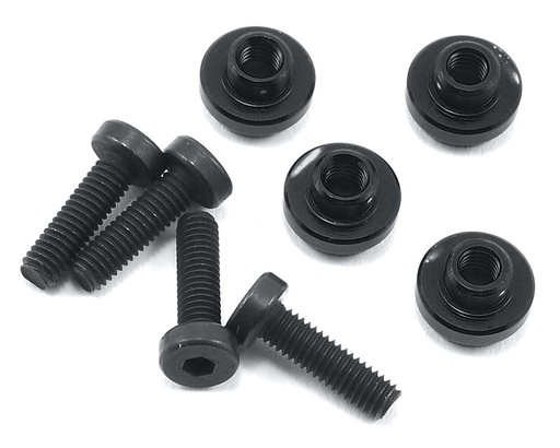 [PTK-3040] ProTek RC Aluminum Servo Mount Grommet (Black) (4)