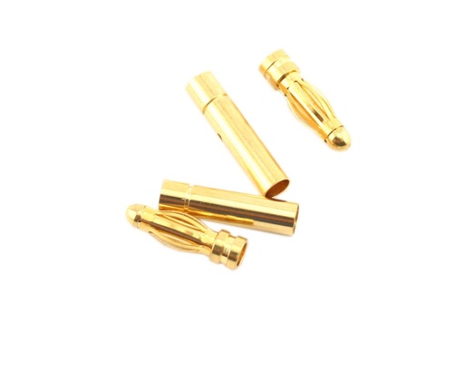 [PTK-5001] ProTek RC 3.0mm Gold Plated Inline Connectors (2 Male/2 Female)
