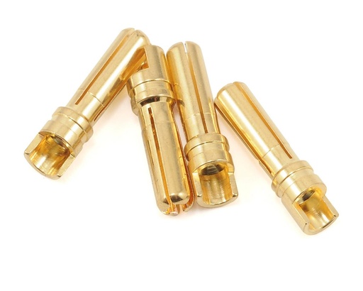 [PTK-5035] ProTek RC 4.0mm "Super Bullet" Solid Gold Connectors (4 Male)