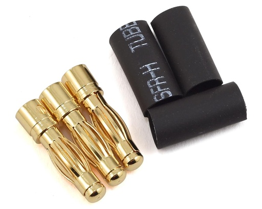 [PTK-5049] ProTek RC 4mm Serrated Male Bullet Connector (3 Male)