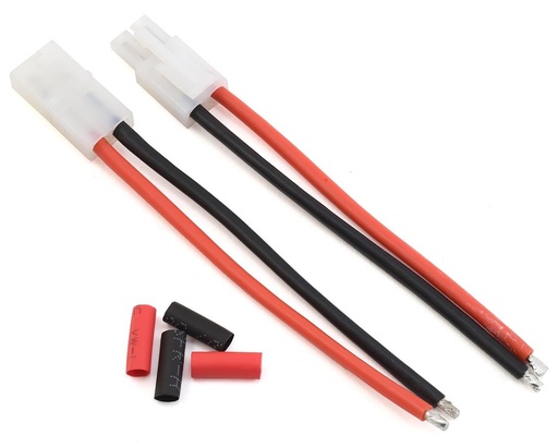 [PTK-5054] ProTek RC 4" Pigtail Connector Set w/Shrink Tube (1 Female & 1 Male Tamiya)