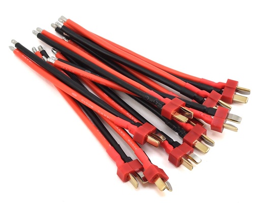 [PTK-5063] ProTek RC Bulk Pack T-Style Male Pigtail (10) (14awg)