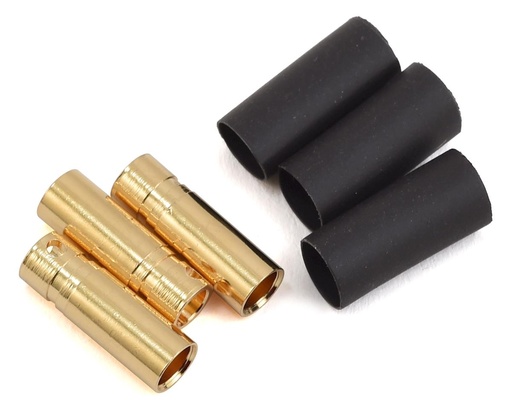 [PTK-5064] ProTek RC 4mm Short Female Bullet Connector w/Shrink Tube (3)