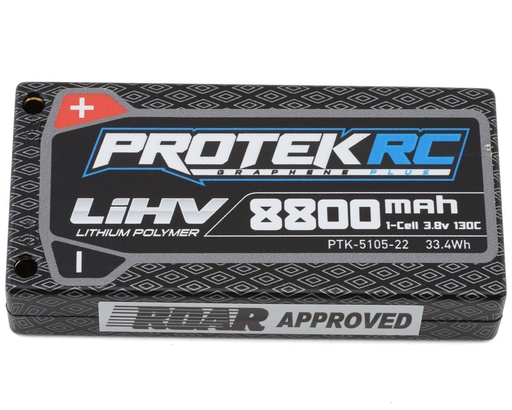 [PTK-5105-22] ProTek RC 1S 130C Low IR Si-Graphene + HV LiPo Battery (3.8V/8800mAh)