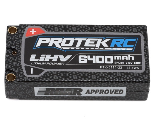 [PTK-5114-22] ProTek RC 2S 130C Low IR Si-Graphene + HV Shorty LiPo Battery (7.6V/6400mAh)