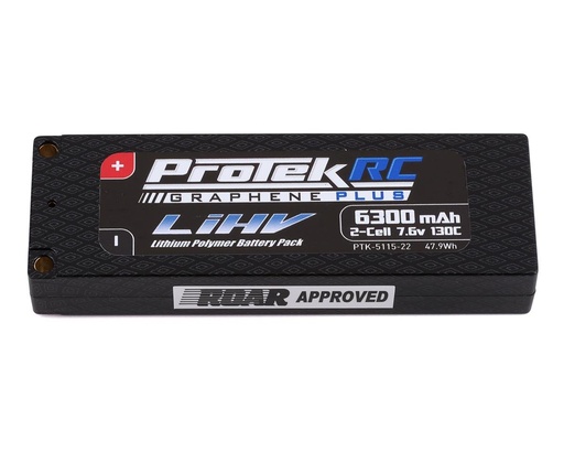 [PTK-5115-22] ProTek RC 2S 130C Low IR Si-Graphene + HV LCG LiPo Battery (7.6V/6300mAh)
