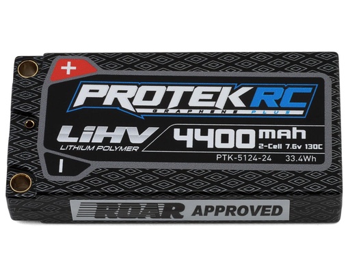 [PTK-5124-24] ProTek RC 2S 130C Low IR Si-Graphene + HV ULCG Shorty LiPo Battery