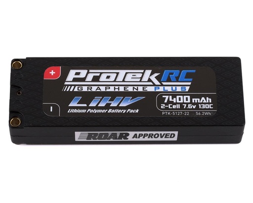 [PTK-5127-22] ProTek RC 2S 130C Low IR Si-Graphene + HV LiPo Battery (7.6V/7400mAh)