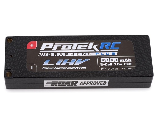 [PTK-5128-22] ProTek RC 2S 130C Low IR Si-Graphene + HV LCG LiPo Battery (7.6V/6800mAh)