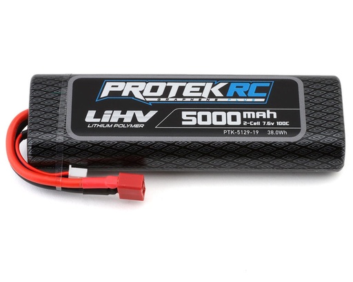 [PTK-5129-19] ProTek RC 2S 100C Si-Graphene + HV LiPo Stick Pack TCS Battery (7.6V/5000mAh)