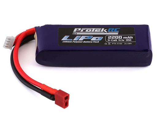 [PTK-5150] ProTek RC 3S 35C Supreme Power LiPo Battery (11.1V/2200mAh) (Engine Heater)