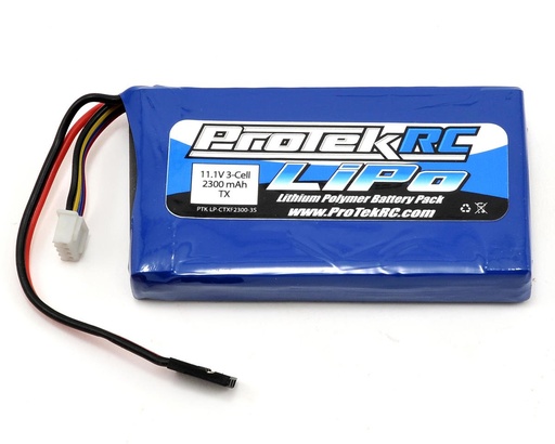 [PTK-5172] ProTek RC LiPo 3PK/M11 Car Transmitter Battery Pack (11.1V/2300mAh)