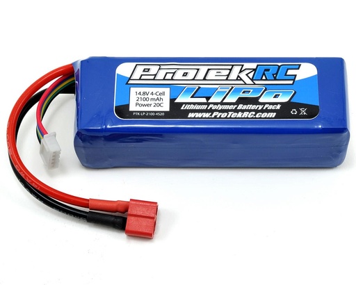 [PTK-5186] ProTek RC 4S LiPo 20C Battery Pack (14.8V/2100mAh) (Starter Box)