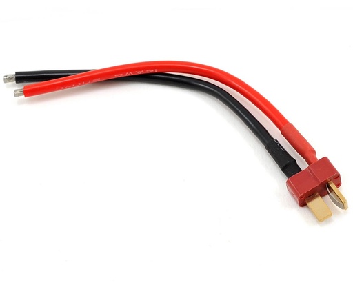 [PTK-5201] ProTek RC T-Style Ultra Plug Male Device Pigtail (10cm, 14awg wire) (1)