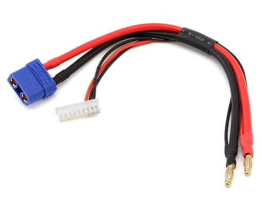 [PTK-5367] ProTek RC 2S Charge/Balance Adapter (4mm Bullet Connectors to Female XT90)