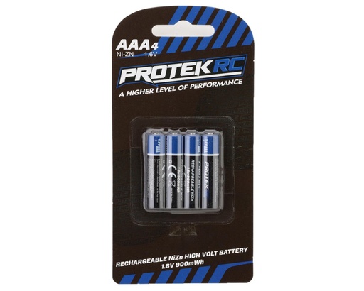 [PTK-5580] ProTek RC High Voltage Rechargeable AAA NiZn Batteries (4) (1.6V/900mWh)