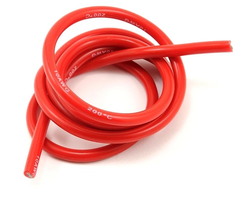[PTK-5610] ProTek RC Silicone Hookup Wire (Red) (1 Meter) (10AWG)