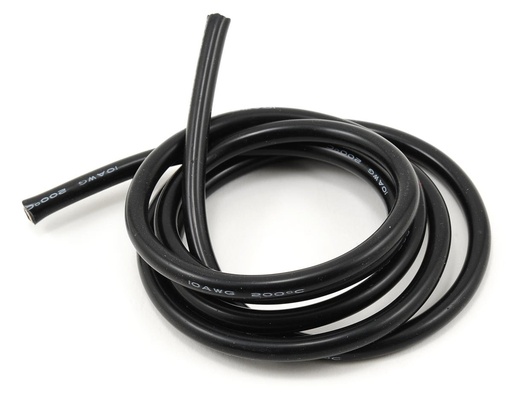 [PTK-5611] ProTek RC Silicone Hookup Wire (Black) (1 Meter) (10AWG)