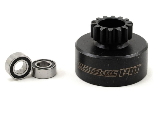 [PTK-7001] ProTek RC Hardened Clutch Bell w/Bearings (Kyosho/AE 3-Shoe) (14T)