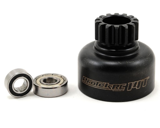 [PTK-7061] ProTek RC Hardened Clutch Bell w/Bearings (Losi 8IGHT Style) (14T)