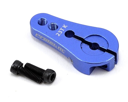 [PTK-7809] ProTek RC 4mm Aluminum Short Clamping Servo Horn (Blue) (23T-JR/Sanwa/KO)